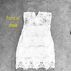 👗Sexy Crochet dress 👗 cream/off white colored